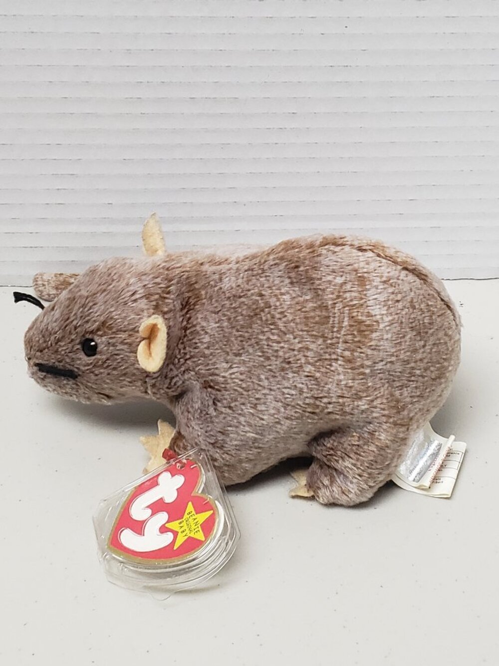 Ty Beanie Baby Tiptoe The Brown Mouse